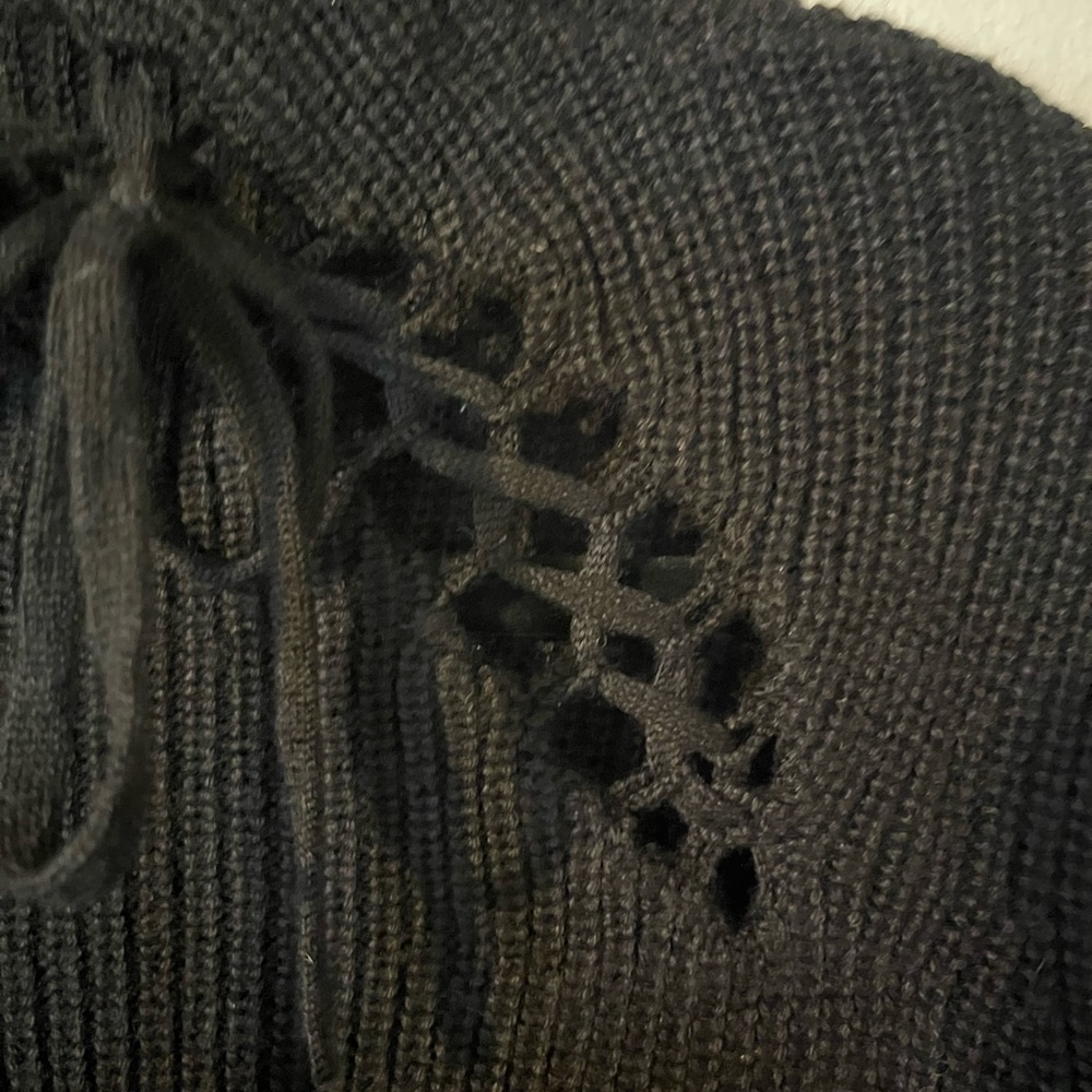 7 For All Mankind Black Women's Sweater - Picture 5 of 8